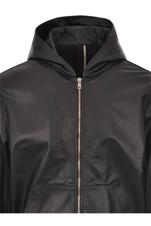 Black leather jacket with hood LOW BRAND | L1JSS256836D001